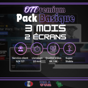 ott pack basique 3 mois 12ecran