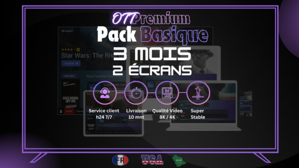 ott pack basique 3 mois 12ecran