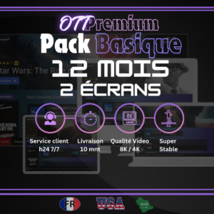 ott pack basique 12 mois 12ecran