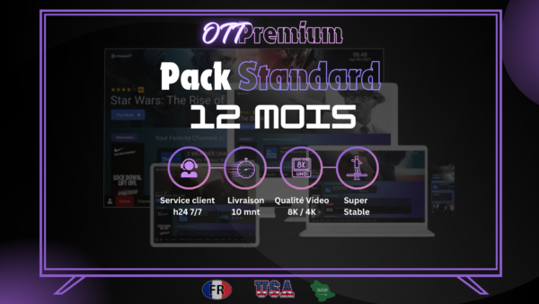 ott pack standard 12 mois 1 ecran