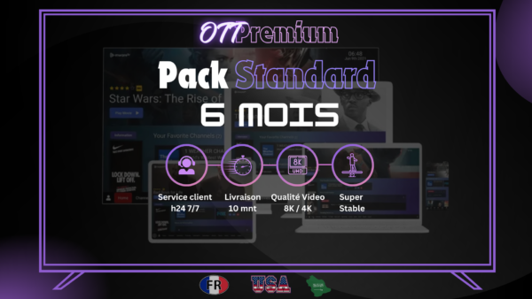 ott pack standard 6 mois 1 ecran