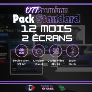 ott pack standard 12 mois 2 ecran